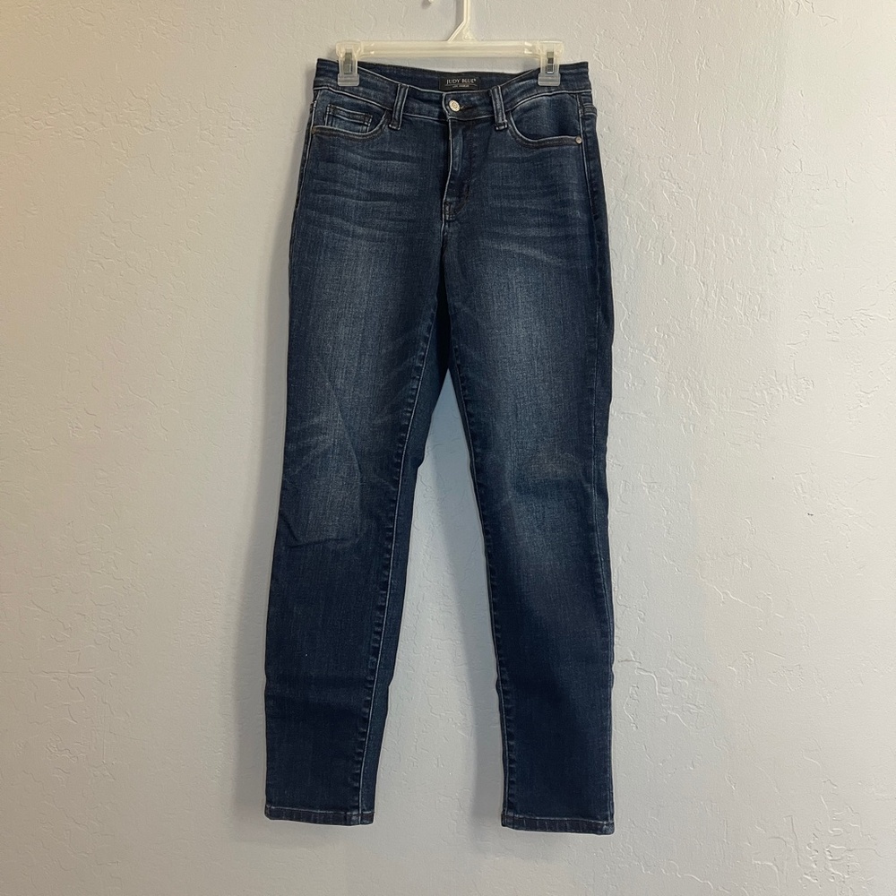 Womens Judy Blue Mid Rise Slim Fit Jean Dark Blue - Size 26/3
